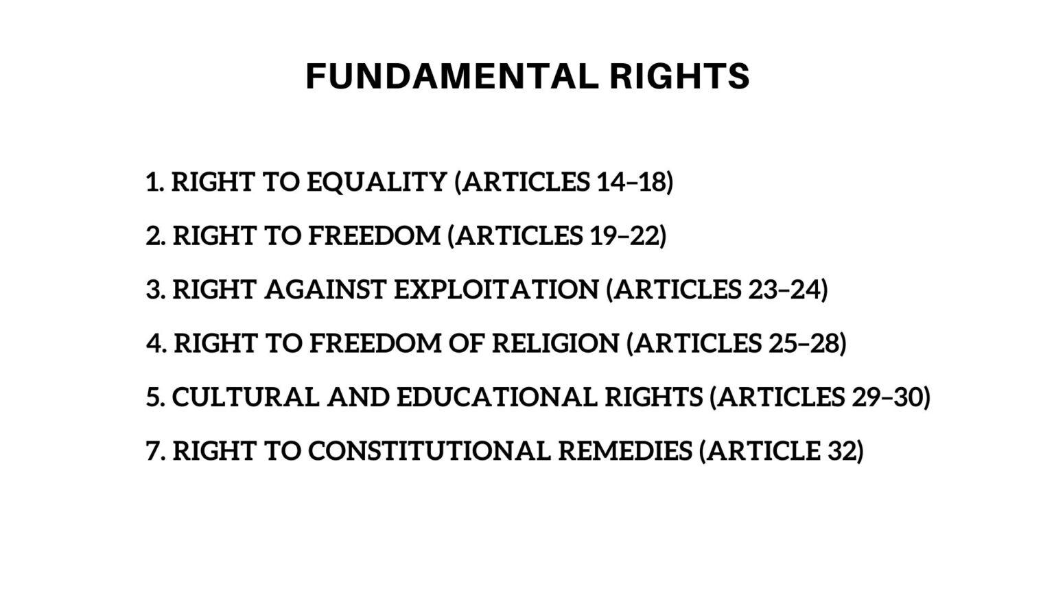 Fundamental Rights1